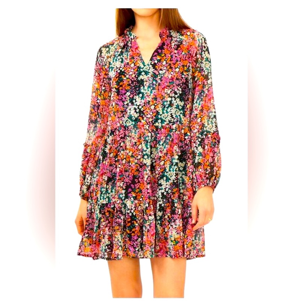 NWT Vince Camuto Floral Long Sleeve Dress